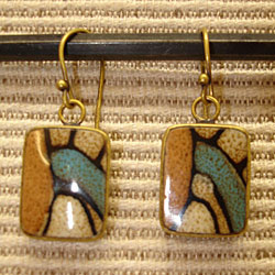 Bronze Plated Earrings (8686)