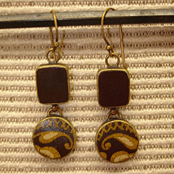 Bronze Plated Earrings (8688)