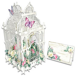 Flower Cage Card with Gift Tag