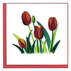Red Tulips Card