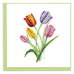 Colorful Tulips Card