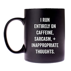 I Run Entirely On Caffeine Coffee Mug I Run Entirely On Caffeine Coffee Mug