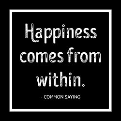 Happiness Comes From Within Card