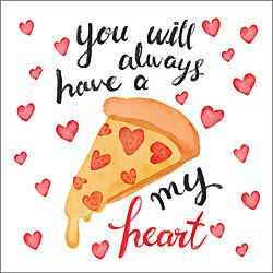 Pizza My Heart Greeting Card