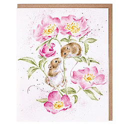 Little Whispers Card (Mice)