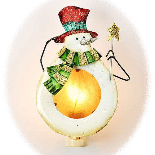 Snowman Night Light - Click Image to Close