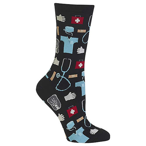 Medical Socks (Black) - Click Image to Close
