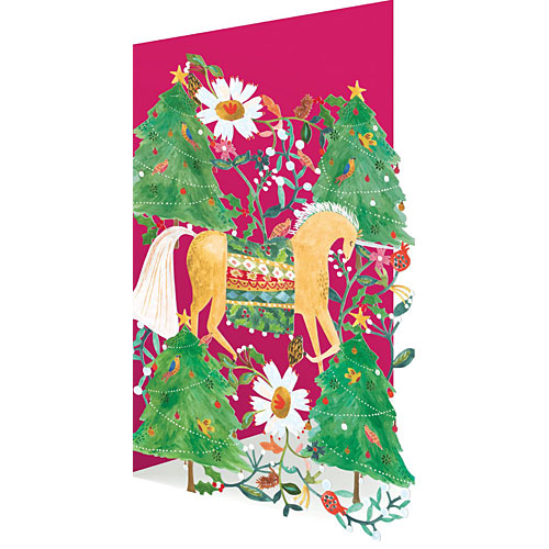 Horse In Trees Lasercut Card - Click Image to Close