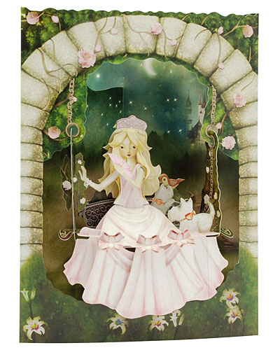 Princess On A Swing Card - Click Image to Close
