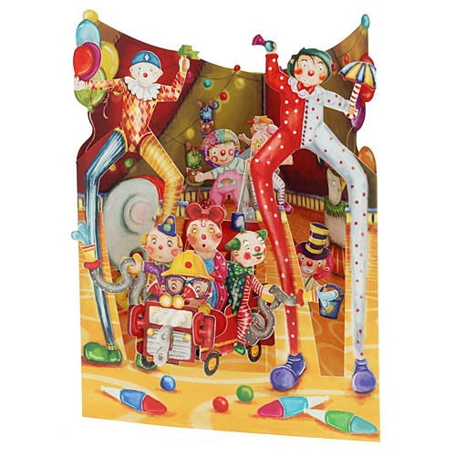 Big Top Clowns Card - Click Image to Close