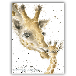 First Kiss Card (Giraffes)