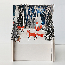 Christmas Foxes Card