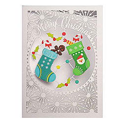 Two Christmas Stockings Card