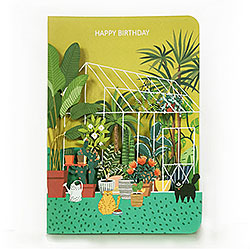 Green House Birthday Card