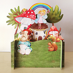 Fairy & Mushrooms Card