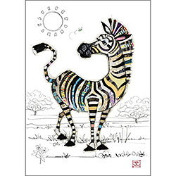 Zoe Zebra Card