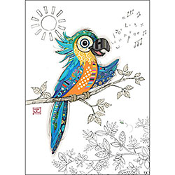 Percy Parrot Card
