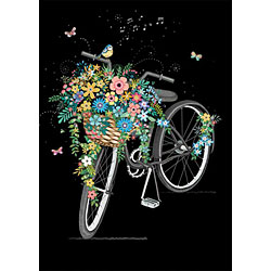 Flower Bike Card
