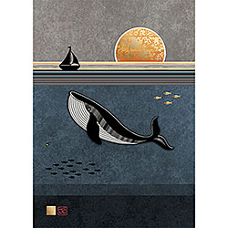 Whale & Boat Card