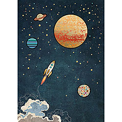 Space Rocket Card