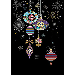Patterned Baubles Card