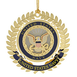 United States Navy Logo Ornament