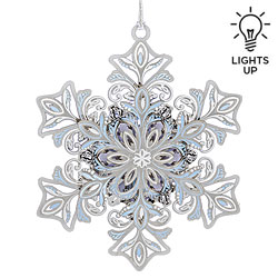 Glowing Snowflake Ornament