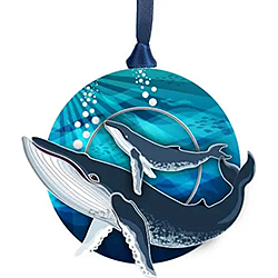 Humpback Whale Mom & Calf Ornament