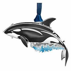 Orca Whale Ornament 3-D