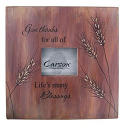 Wood Accent Frame - Life's Blessings