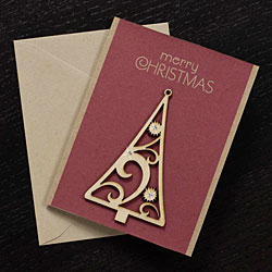 Christmas Tree Ornament Greeting Card