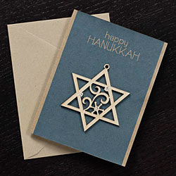 Star of David Ornament Greeting Card