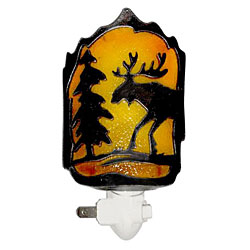 Moose Silhouette Night Light