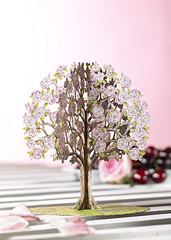 Pink Cherry Tree Card