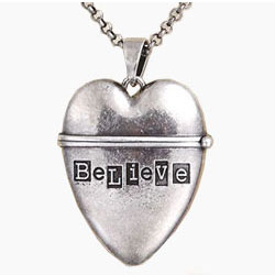 Believe Story Heart Pendant - Click Image to Close