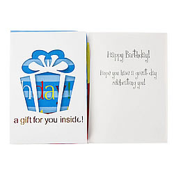 Birthday Candles Card with Garden Flag