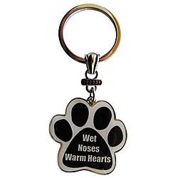 Wet Noses Paw Key Chain