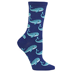 Whales Socks (Dark Blue)