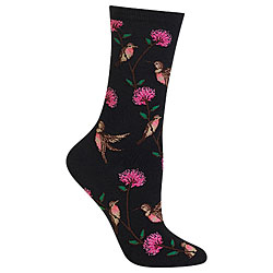 Hummingbirds Socks (Black)