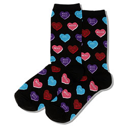Heart Candy Socks (Black)