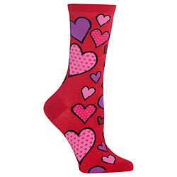 Hearts Socks (Red)