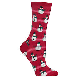 Snowmen Socks (Red)