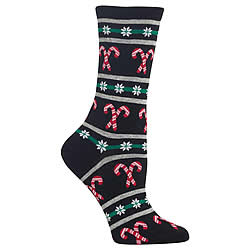 Candy Cane Stipe Socks (Forest)