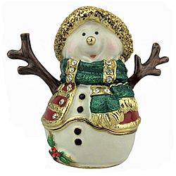 Twig Snowman Hinged Box