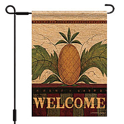 Welcome Pineapple Mini Garden Flag