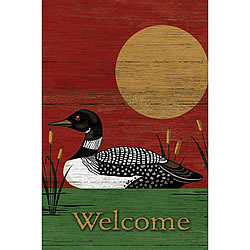 Loon Life (Welcome) Mini Garden Flag