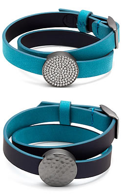 Turquoise Reversible Pavé Wrap Bracelet