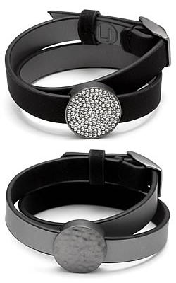 Black Reversible Pavé Wrap Bracelet