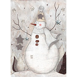 Snowman Handmade/Embellished Card