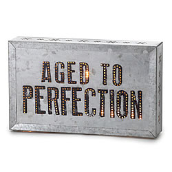 Aged To Perfection Metal Wall Art